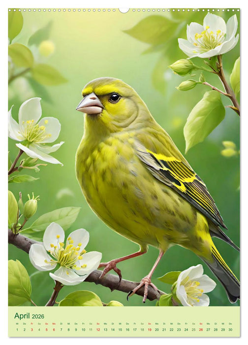 Singvögel aus der Heimat (CALVENDO Premium Wandkalender 2026)