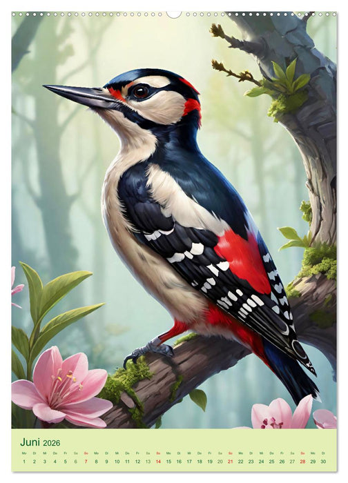 Singvögel aus der Heimat (CALVENDO Premium Wandkalender 2026)