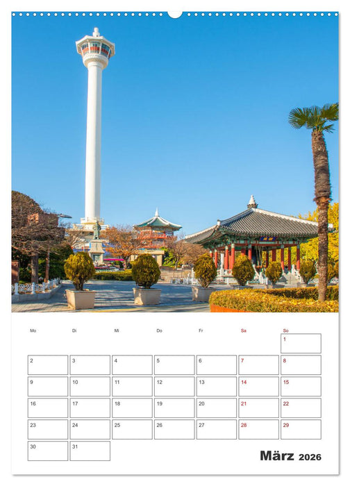 Busan - Reiseplaner (CALVENDO Premium Wandkalender 2026)