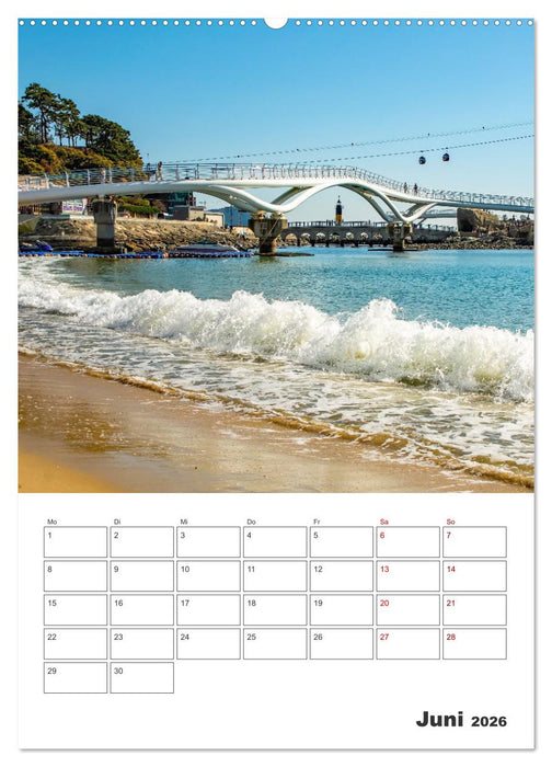 Busan - Reiseplaner (CALVENDO Premium Wandkalender 2026)