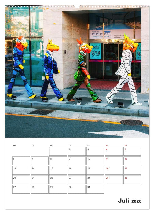 Busan - Reiseplaner (CALVENDO Premium Wandkalender 2026)