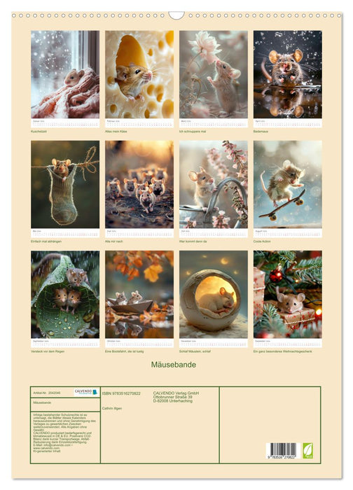 Mäusebande (CALVENDO Wandkalender 2026)