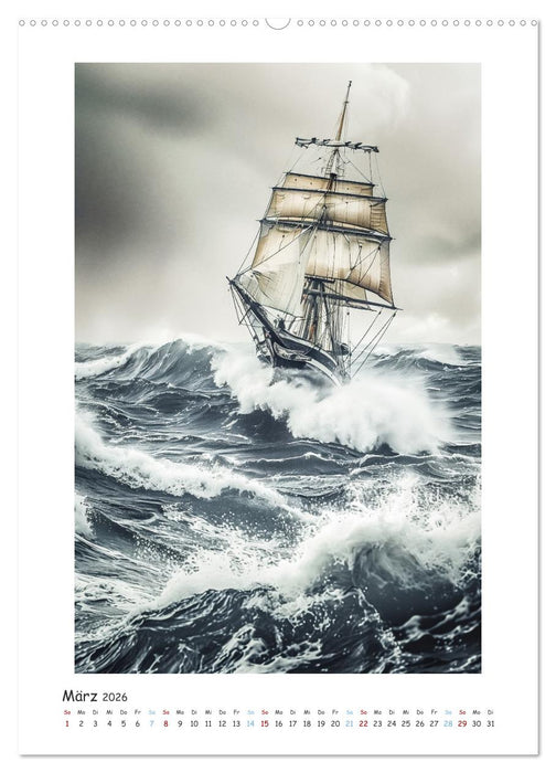 Segelnde Schönheit (CALVENDO Premium Wandkalender 2026)