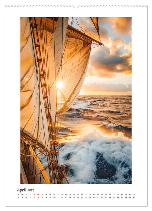 Segelnde Schönheit (CALVENDO Premium Wandkalender 2026)