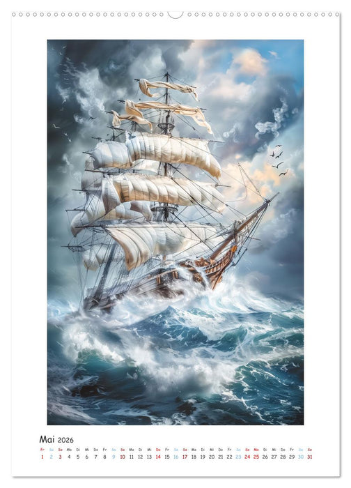 Segelnde Schönheit (CALVENDO Premium Wandkalender 2026)