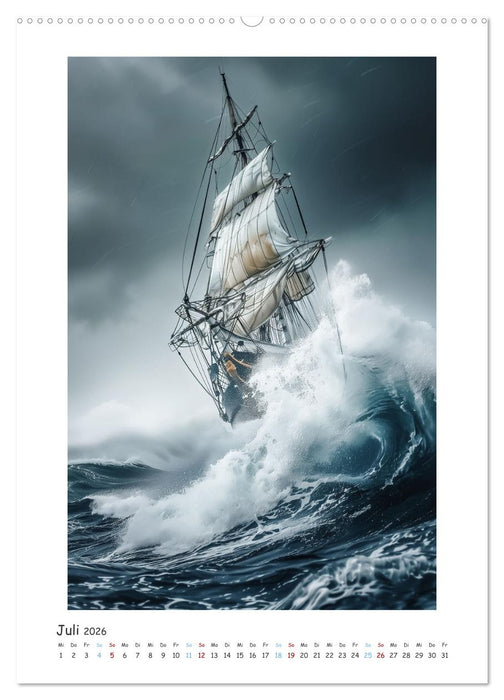 Segelnde Schönheit (CALVENDO Premium Wandkalender 2026)