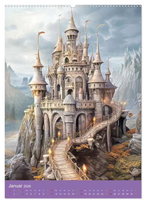 Märchenschlösser - Bezaubernde Schlossburgen (CALVENDO Wandkalender 2026)