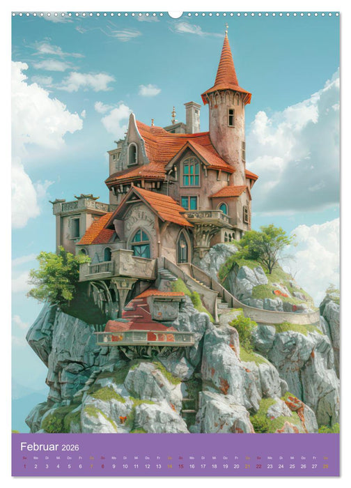 Märchenschlösser - Bezaubernde Schlossburgen (CALVENDO Wandkalender 2026)