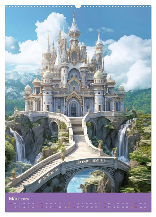 Märchenschlösser - Bezaubernde Schlossburgen (CALVENDO Wandkalender 2026)