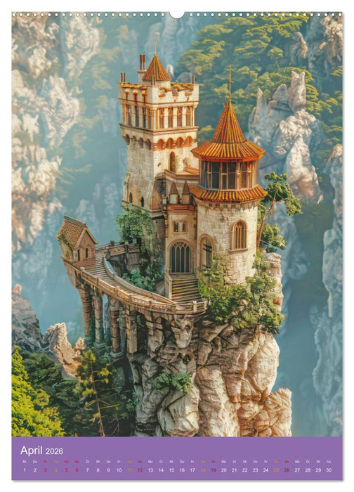 Märchenschlösser - Bezaubernde Schlossburgen (CALVENDO Wandkalender 2026)