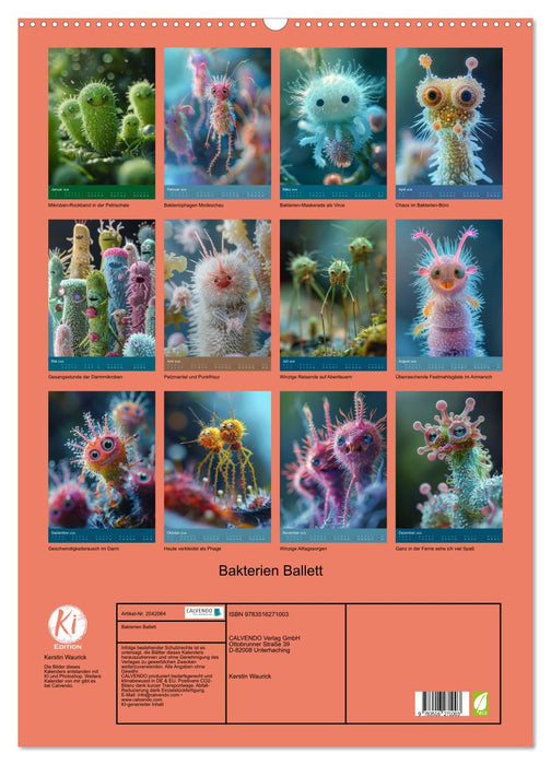 Bakterien Ballett (CALVENDO Wandkalender 2026)
