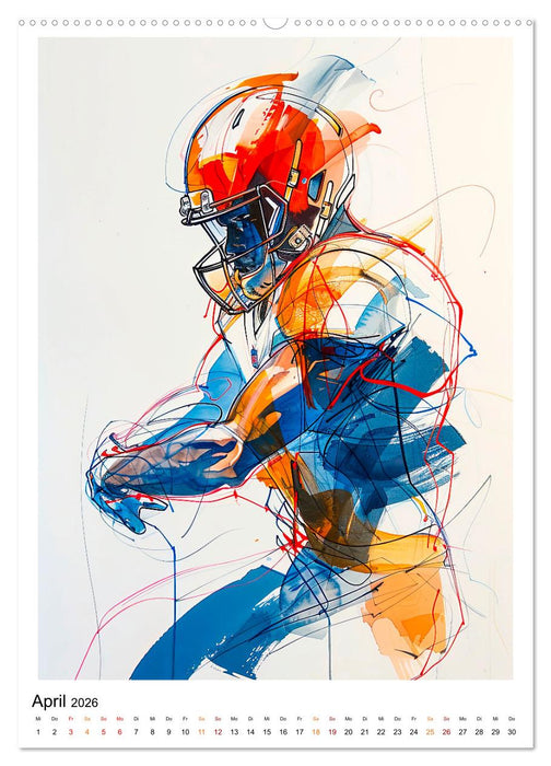 American Football - tolle Momente (CALVENDO Premium Wandkalender 2026)