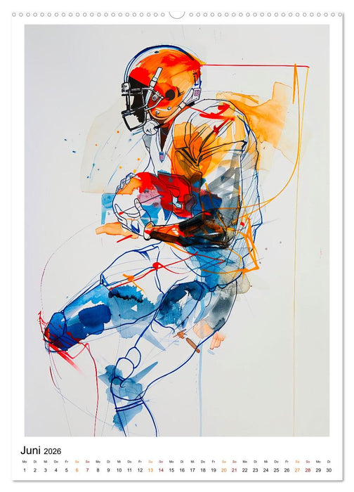 American Football - tolle Momente (CALVENDO Premium Wandkalender 2026)