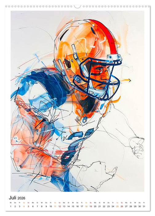American Football - tolle Momente (CALVENDO Premium Wandkalender 2026)