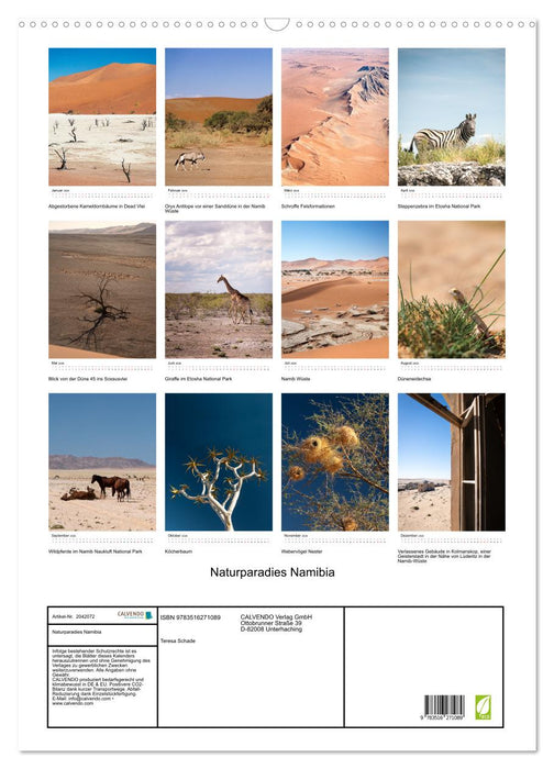 Naturparadies Namibia (CALVENDO Wandkalender 2026)