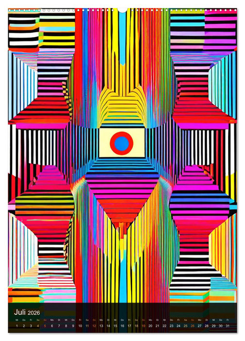 OP Art Nichts für schwache Augen (CALVENDO Premium Wandkalender 2026)