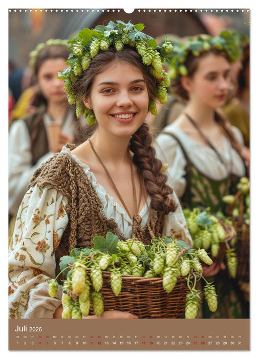 Bier-Liebe Von den Ahnen zu uns (CALVENDO Premium Wandkalender 2026)