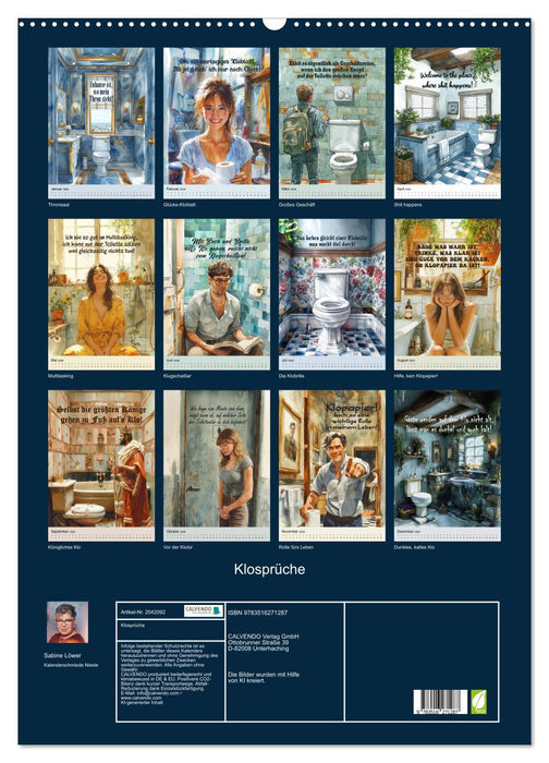 Klosprüche (CALVENDO Wandkalender 2026)