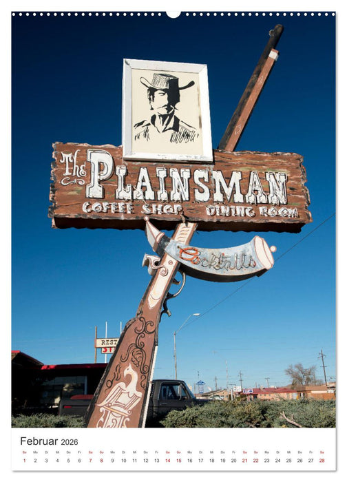 Alte Schilder an der „Mother Road“ (CALVENDO Wandkalender 2026)