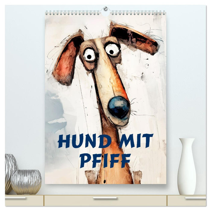 Hund mit Pfiff (CALVENDO Premium Wandkalender 2026)