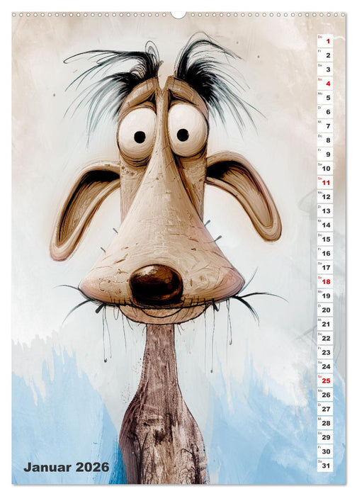 Hund mit Pfiff (CALVENDO Premium Wandkalender 2026)