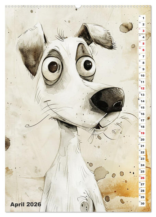 Hund mit Pfiff (CALVENDO Premium Wandkalender 2026)
