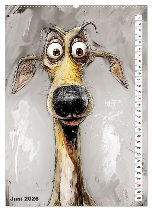 Hund mit Pfiff (CALVENDO Premium Wandkalender 2026)