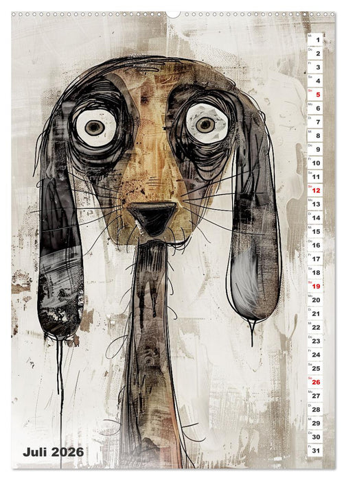 Hund mit Pfiff (CALVENDO Premium Wandkalender 2026)