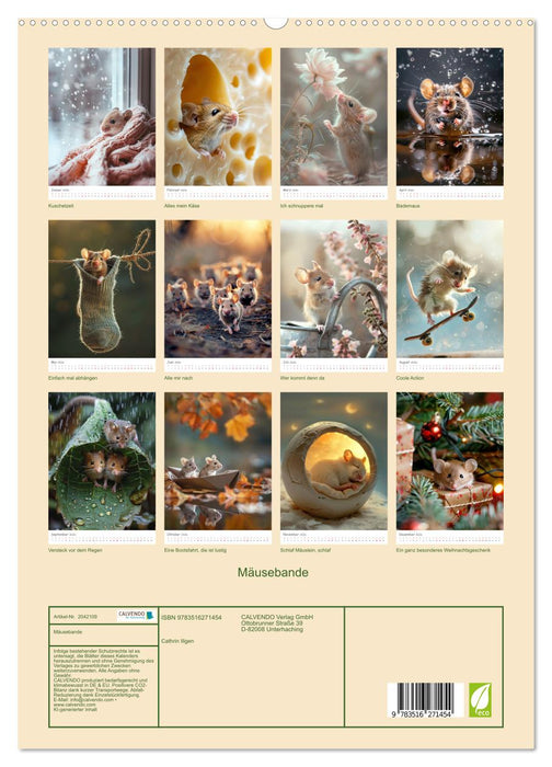 Mäusebande (CALVENDO Premium Wandkalender 2026)