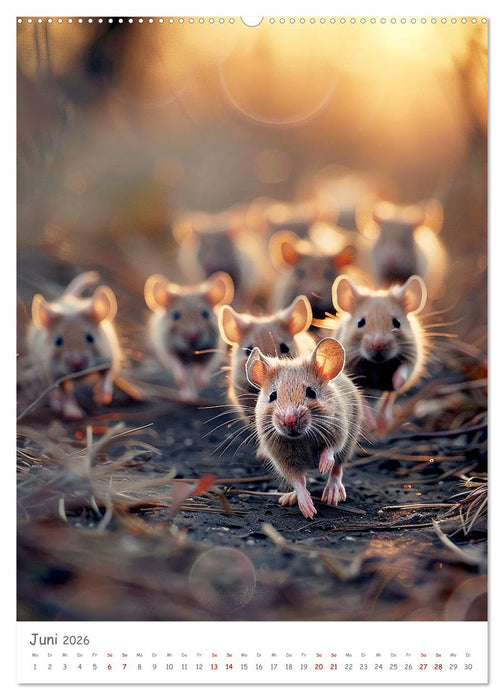 Mäusebande (CALVENDO Premium Wandkalender 2026)