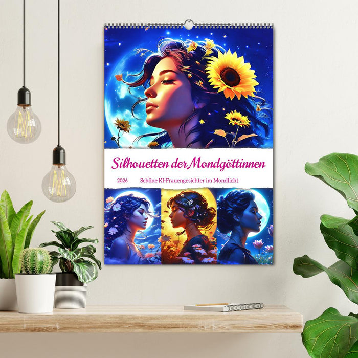 Silhouetten der Mondgöttinnen (CALVENDO Wandkalender 2026)