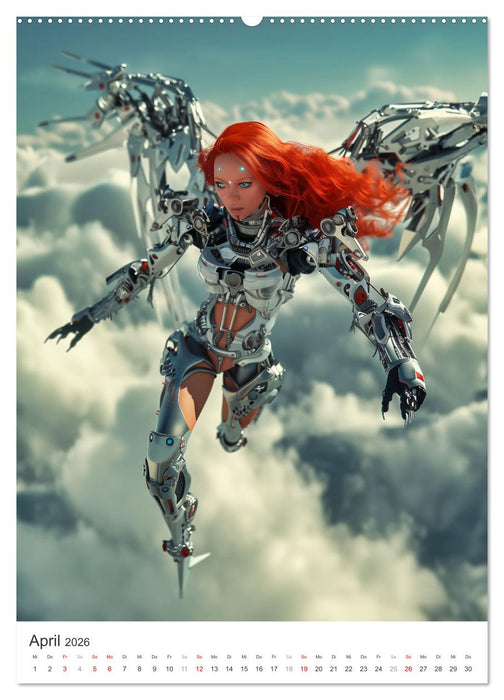 Cyborg Engel (CALVENDO Wandkalender 2026)