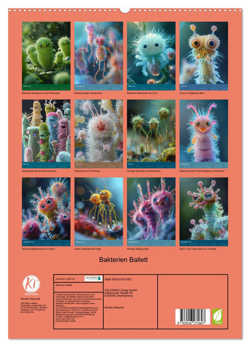Bakterien Ballett (CALVENDO Premium Wandkalender 2026)