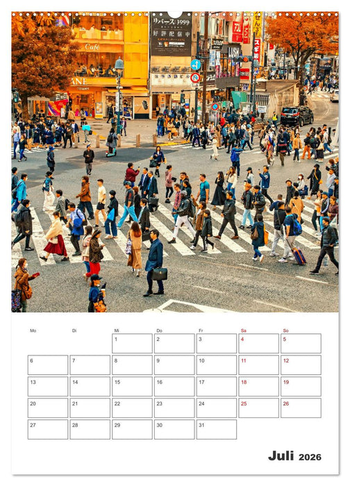 Tokio - Reiseplaner (CALVENDO Premium Wandkalender 2026)