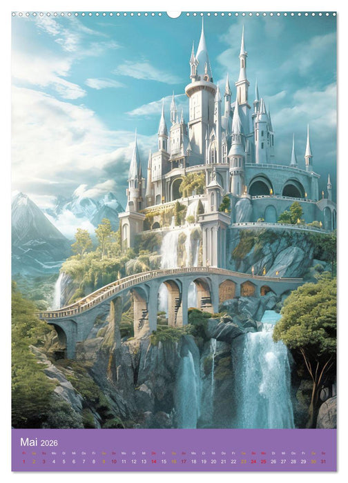 Märchenschlösser - Bezaubernde Schlossburgen (CALVENDO Premium Wandkalender 2026)
