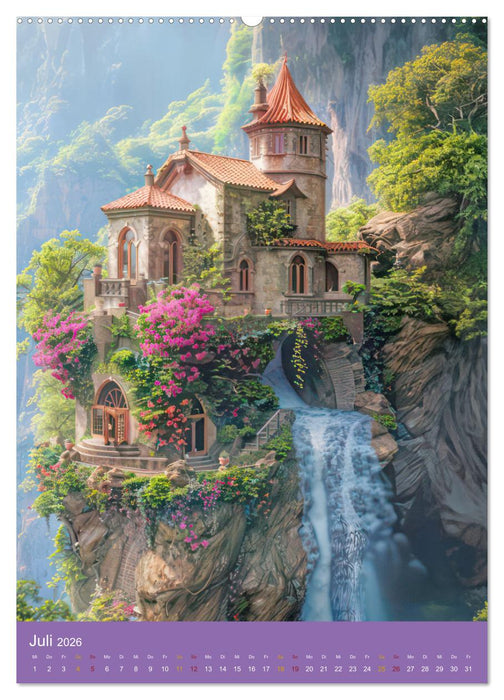 Märchenschlösser - Bezaubernde Schlossburgen (CALVENDO Premium Wandkalender 2026)