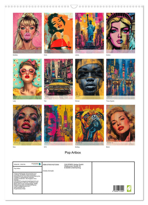 Pop Artbox (CALVENDO Wandkalender 2026)