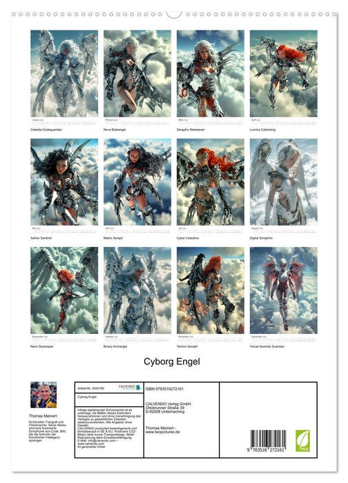 Cyborg Engel (CALVENDO Premium Wandkalender 2026)