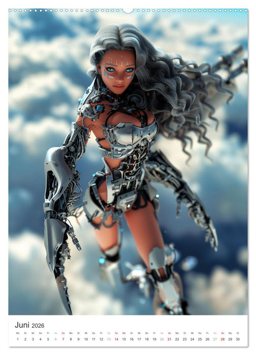 Cyborg Engel (CALVENDO Premium Wandkalender 2026)