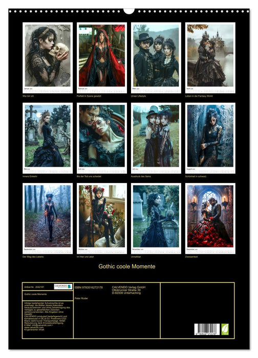 Gothic coole Momente (CALVENDO Wandkalender 2026)