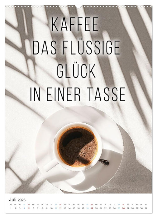 Kaffeegenuss für die Seele (CALVENDO Premium Wandkalender 2026)