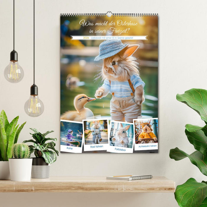 Was macht der Osterhase in seiner Freizeit (CALVENDO Wandkalender 2026)