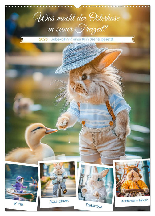 Was macht der Osterhase in seiner Freizeit (CALVENDO Wandkalender 2026)