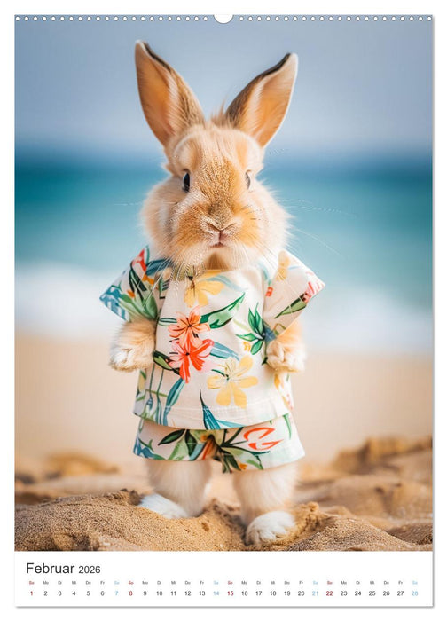 Was macht der Osterhase in seiner Freizeit (CALVENDO Wandkalender 2026)