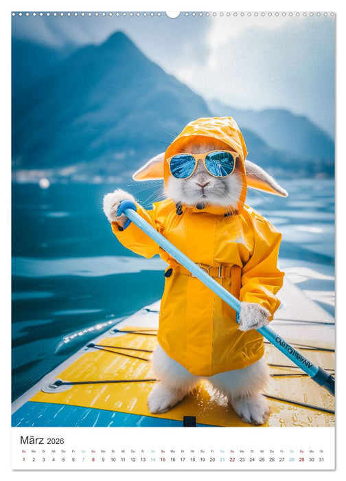 Was macht der Osterhase in seiner Freizeit (CALVENDO Wandkalender 2026)