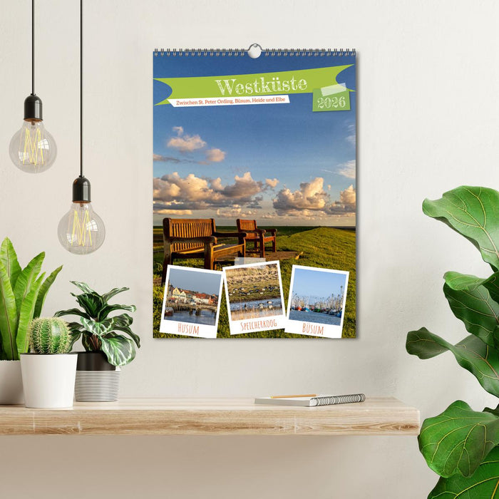 Westküste - Zwischen St. Peter Ording, Büsum und Elbe (CALVENDO Wandkalender 2026)