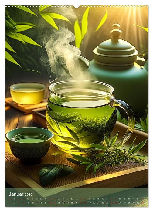Japanischer grüner Tee (CALVENDO Wandkalender 2026)