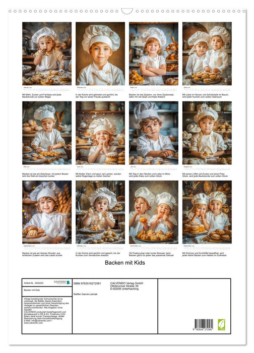 Backen mit Kids (CALVENDO Wandkalender 2026)