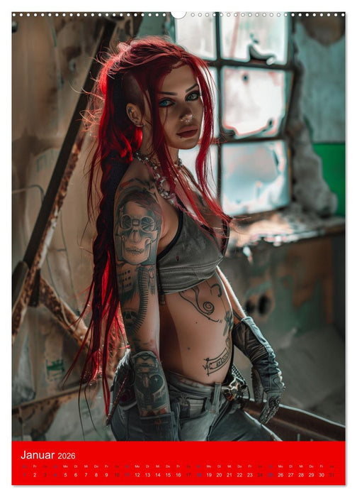 RED HAIR - Cyberladys (CALVENDO Wandkalender 2026)