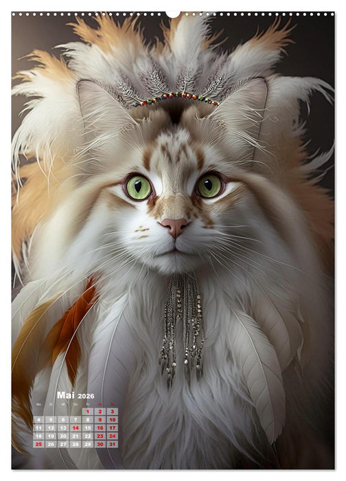 Inka Katzen - Katzen sind die wahren Herrscher (CALVENDO Wandkalender 2026)